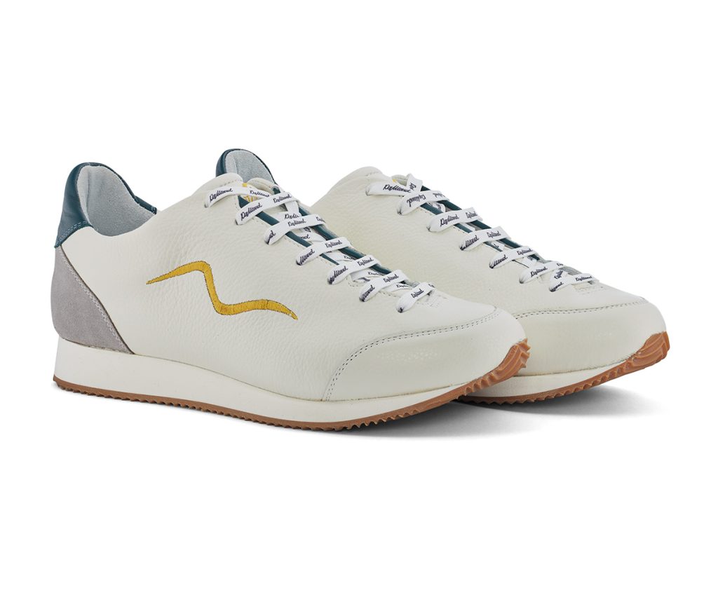 ST 03 Verde: sneakers artigianali camoscio